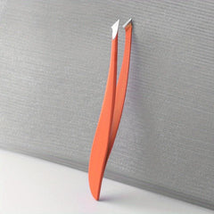 4pcs Banana Shaped Stainless Steel Eyebrow Tweezers Set