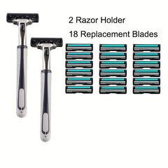 Classic Razor Shaving Replacement Blades Skin Guard Included