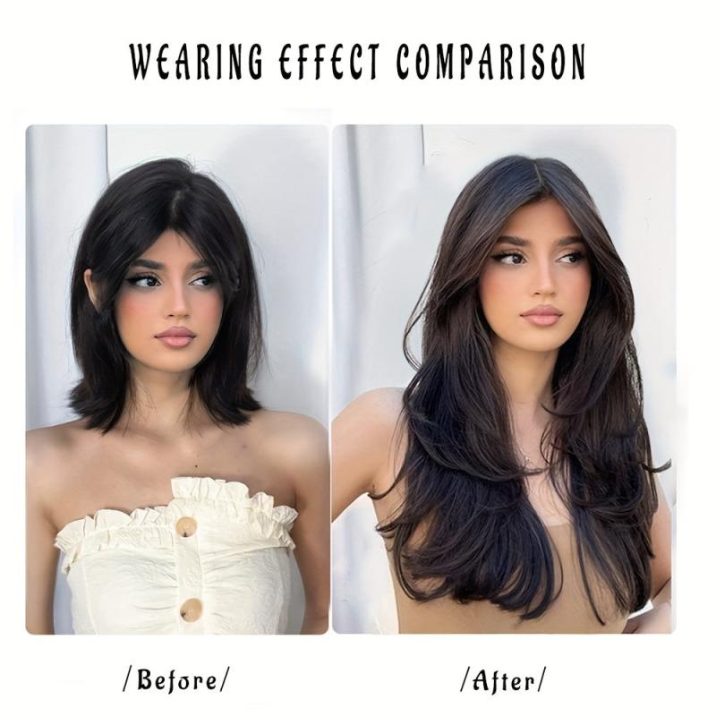 Fluffy V Shape Hair Extensions for Women