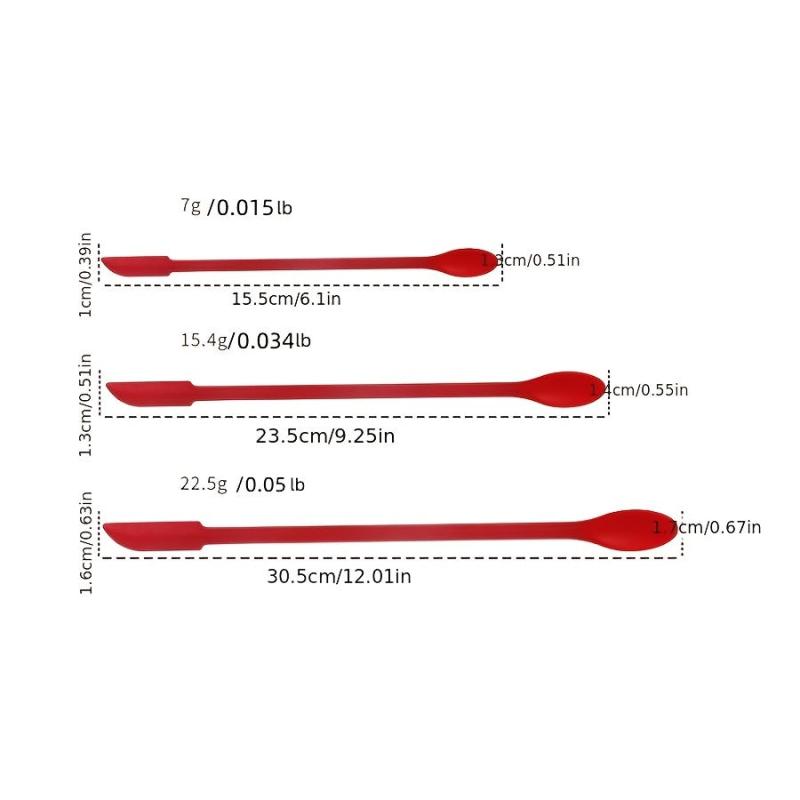 Mini Silicone Double-ended Scraper Set 3-Piece