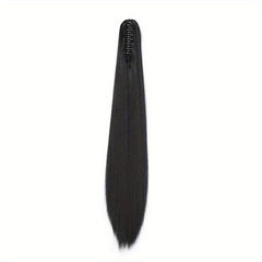 60 96 Cm Claw Clip Straight Ponytail Hair Extension Synthetic Fiber Hairpiece