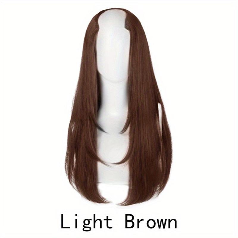 Synthetic V Shaped Long Hair Extension Layered Hair Pad