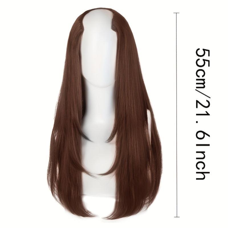 Synthetic V Shaped Long Hair Extension Layered Hair Pad