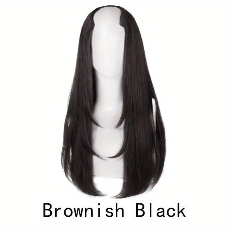 Synthetic V Shaped Long Hair Extension Layered Hair Pad