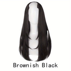 Synthetic V Shaped Long Hair Extension Layered Hair Pad