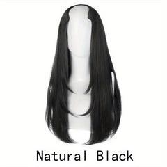 Synthetic V Shaped Long Hair Extension Layered Hair Pad