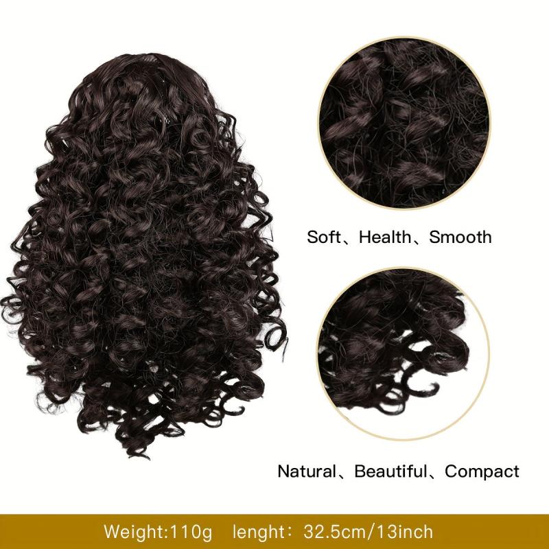 Kinky Curly Drawstring Ponytail 33 cm Synthetic Hair Extension Women