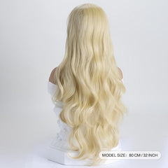 Colorful Long Curly Wig With Bangs Synthetic Wig Heat Resistant