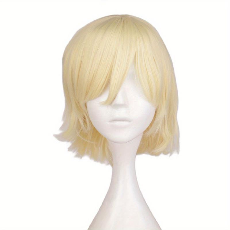 Dark Purple Cosplay Wig 30-48 cm Synthetic Hair Replacement for Anime Halloween