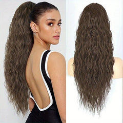 Long Curly Wavy Ponytail Extensions for Women Clip In Hair Extensions