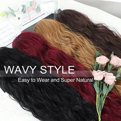 Long Curly Wavy Ponytail Extensions for Women Clip In Hair Extensions