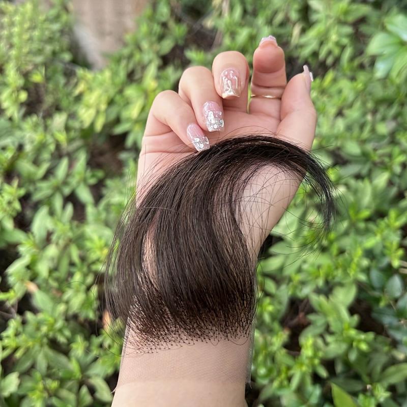 2Pcs Baby Hair Human Hair Edges Invisible Hairline For Women