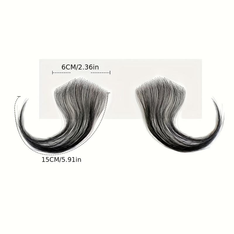 2Pcs Baby Hair Human Hair Edges Invisible Hairline For Women