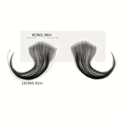 2Pcs Baby Hair Human Hair Edges Invisible Hairline For Women