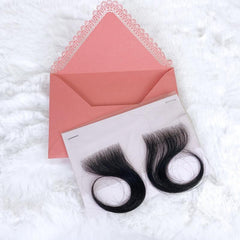 2Pcs Baby Hair Human Hair Edges Invisible Hairline For Women