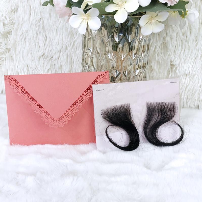 2Pcs Baby Hair Human Hair Edges Invisible Hairline For Women