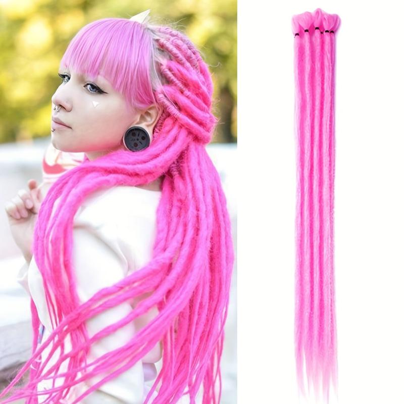 Synthetic Dreadlock Extensions Crochet Dreads Hair 10 Strands Pack Hip Hop Style