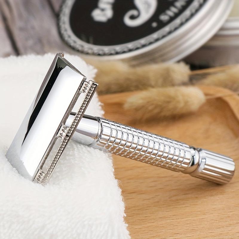 Vintage Safety Razor - Smooth & Precise Shaving, Men & Women, Case