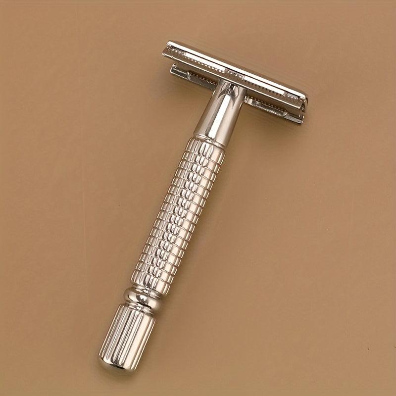 Vintage Safety Razor - Smooth & Precise Shaving, Men & Women, Case