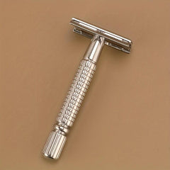 Vintage Safety Razor - Smooth & Precise Shaving, Men & Women, Case