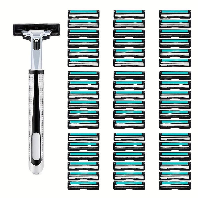 24 Blades & 1 Holder Twin Bladed Safety Razor For Men & Women