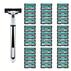 24 Blades & 1 Holder Twin Bladed Safety Razor For Men & Women
