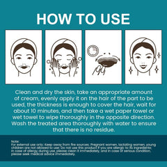 Delicate Face Hair Removal Cream for Men