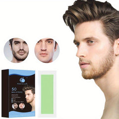 Men's Facial Wax Strips Hair Removal Kit