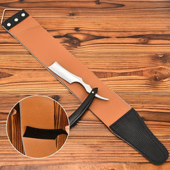 Men Leather Shaving Strap Barber Straight Cutter Belt