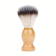 Shaving Brush & Bowl Set Wood Handle Stainless Steel Shaving Bowl & Brush Stand