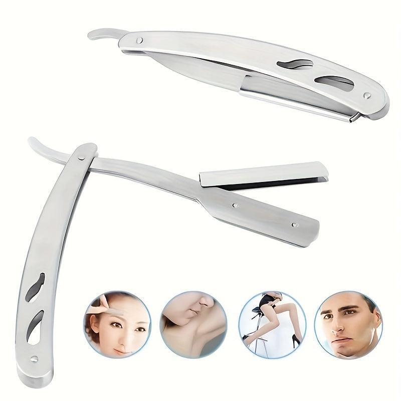 Foldable Hair Blade Barber Straight Razor For Shaving Men