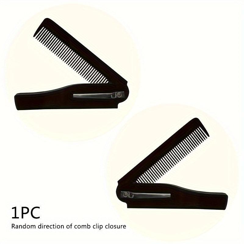 Foldable Beard Comb for Men Portable Pocket Comb for Grooming