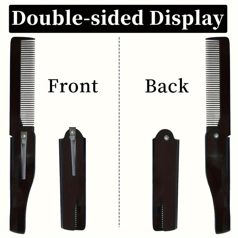 Foldable Beard Comb for Men Portable Pocket Comb for Grooming