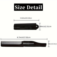 Foldable Beard Comb for Men Portable Pocket Comb for Grooming