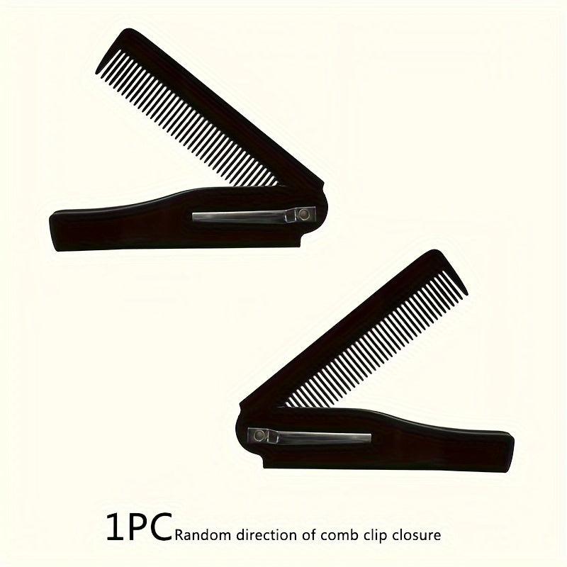 Foldable Beard Comb for Men Portable Pocket Comb for Grooming