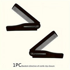 Foldable Beard Comb for Men Portable Pocket Comb for Grooming