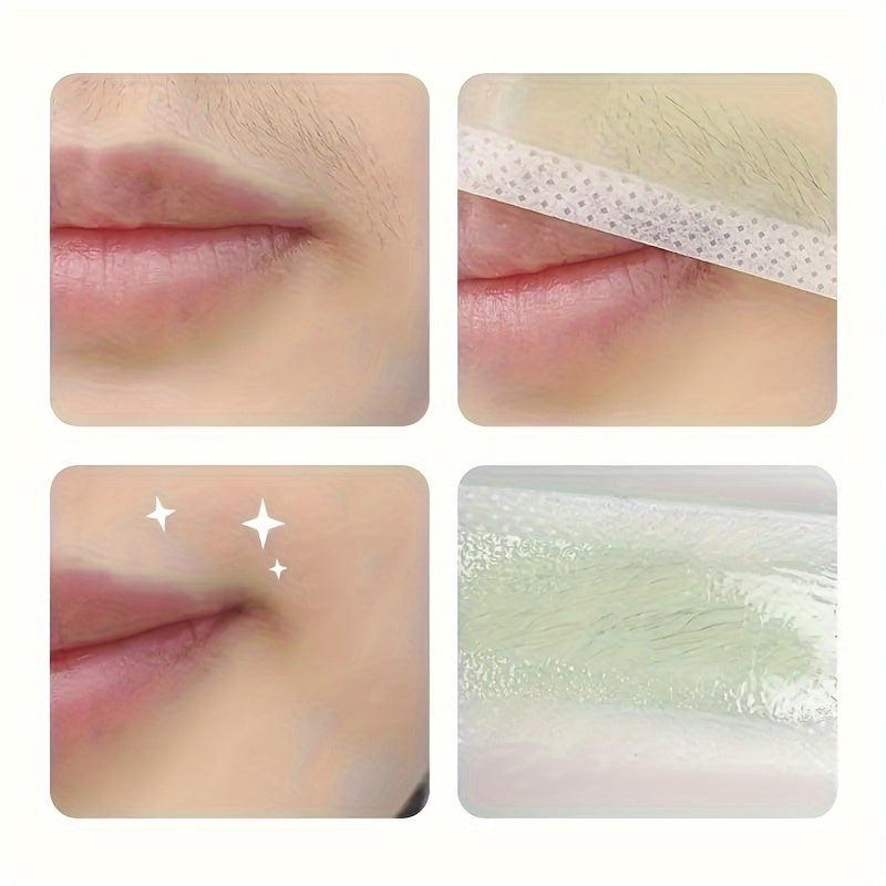 72PCS Body Wax Strips for Hair Removal - Portable Gentle Waxing Kit