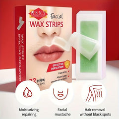 72PCS Body Wax Strips for Hair Removal - Portable Gentle Waxing Kit