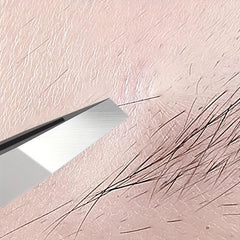4-In-1 Stainless Steel Eyebrow Tweezers Set with Storage Bag