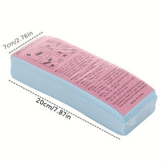 100 Pcs Beeswax Hair Removal Wax Paper Professional Depilatory Strips