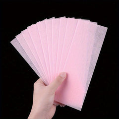 100 Pcs Beeswax Hair Removal Wax Paper Professional Depilatory Strips