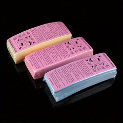 100 Pcs Beeswax Hair Removal Wax Paper Professional Depilatory Strips