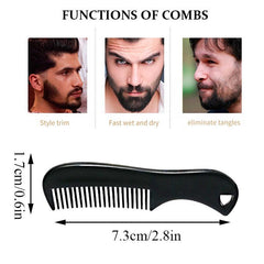Mini Wallet Pocket Beard Comb for Men's Facial Hair Grooming