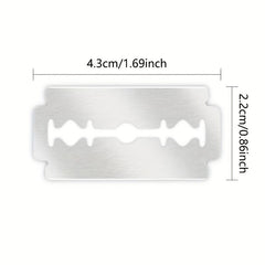 Double Edge Safety Razor Blades - Stainless Steel Blades for Butterfly Razors