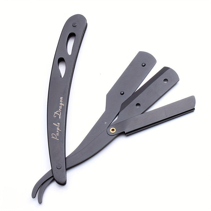 Folding Shaving Stainless Steel Straight Razor Holder