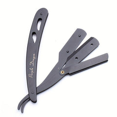 Folding Shaving Stainless Steel Straight Razor Holder