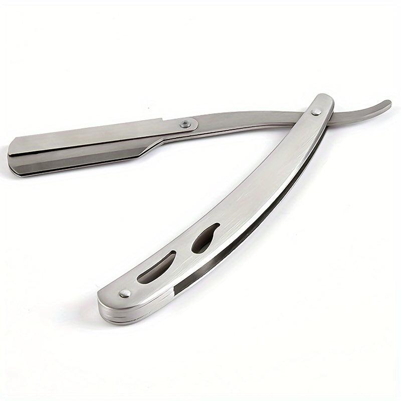 Folding Shaving Stainless Steel Straight Razor Holder