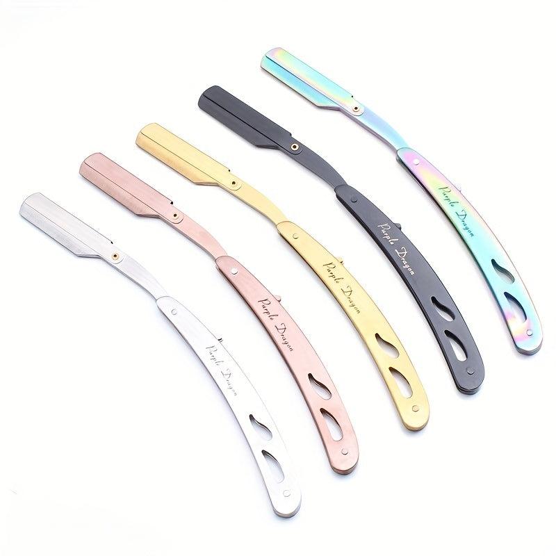 Folding Shaving Stainless Steel Straight Razor Holder
