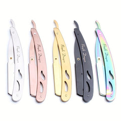 Folding Shaving Stainless Steel Straight Razor Holder
