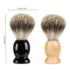 Soft Hair Shaving Brush With Wooden Handle Face Grooming Tool